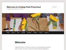 Tablet Screenshot of collegeparkpreschool.org